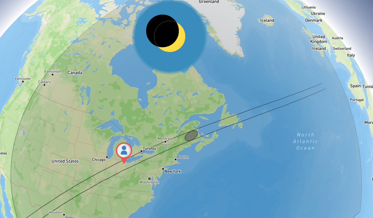 A preview image of the eclipse visualization app.